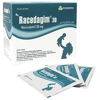 Thuốc cốm Racedagim 30 của Agimexpharm dùng để điều trị tiêu chảy cấp cho trẻ em (25 gói x 3g).