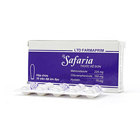 Viên đặt âm đạo Safaria Farmaprim chữa trị nhiễm khuẩn hỗn hợp trong âm đạo (2 vỉ x 5 viên)