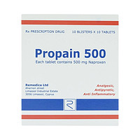 Sản phẩm thuốc Propain 500 Remedica dùng cho điều trị viêm khớp dạng thấp (10 vỉ x 10 viên)