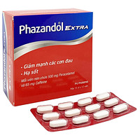 Phazandol Extra Phúc Vinh dạng thuốc, với công dụng hỗ trợ giảm đau và hạ sốt (15 vỉ x 12 viên)