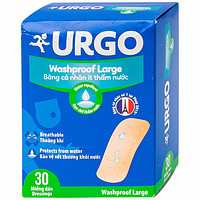 Băng cá nhân Urgo Washproof Large ít thấm nước (30 miếng) bảo vệ vết thương khỏi nước