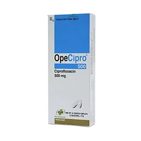 Thuốc OpeCipro 500 OPV (2 vỉ x 7 viên) được sử dụng để điều trị nhiều loại nhiễm khuẩn.