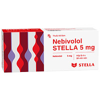 Thuốc Nebivolol 5mg Stella Pharm dùng để điều trị cao huyết áp (5 vỉ x 10 viên)