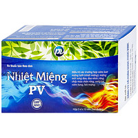 Thuốc Nhiệt Miệng PV dùng để điều trị tình trạng viêm loét ở miệng, lưỡi, và sự sưng đau ở môi (5 vỉ x 10 viên)