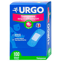 Urgo Transparent 2cm x 7.2cm băng cá nhân trong suốt giúp bảo vệ các vết thương nhỏ và vết trầy xước (100 miếng)