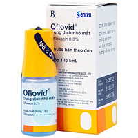 Oflovid Santen thuốc nhỏ mắt dùng cho các trường hợp viêm bờ mi, viêm túi lệ, lẹo, viêm kết mạc, viêm sụn mi (5ml)
