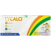 Lycalci OPV là thuốc bổ sung lysine, vitamin và khoáng chất (20 ống x 7,5 ml)