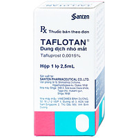 Dung dịch nhỏ mắt Taflotan Santen 2,5ml giúp hạ áp lực nội nhãn cao.