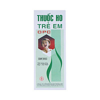 Siro ho trẻ em OPC dùng để điều trị viêm nhiễm đường hô hấp, ho do gió, ho do cảm, ho có đàm và đau họng (90ml)
