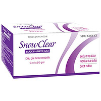 Hỗn dịch Snowclear Merap dùng để điều trị gàu, giảm ngứa da đầu và diệt nấm (50 gói)