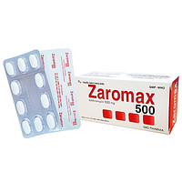 Zaromax 500 DHG Pharma thuốc chữa viêm phế quản, viêm phổi (3 vỉ x 10 viên)