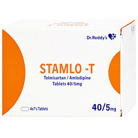 Thuốc Stamlo-T 40mg/5mg Dr.Reddy dùng để điều trị cao huyết áp (4 vỉ x 7 viên)