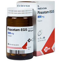 Viên nén Egis - Piracetam 800mg dùng để điều trị các triệu chứng của hội chứng tâm thần thực thể (30 viên)