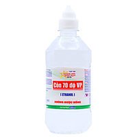 Cồn 70 độ Vĩnh Phúc 500ml được sử dụng để sát trùng da và tiệt trùng các dụng cụ y tế