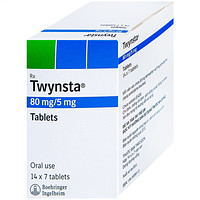 Thuốc Twynsta 80mg/5mg Boehringer dùng để điều trị tăng huyết áp vô căn (14 vỉ x 7 viên)