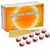 Viên nén Mộc Hoa Trắng - HT Hadiphar điều trị lỵ amid cho cả thể hoạt động và thể kén (10 vỉ x 10 viên)