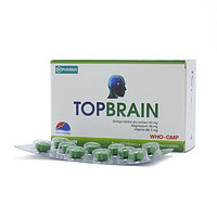 Topbrain BV Pharma thuốc điều trị tăng cường trí nhớ, cải thiện tuần hoàn não (6 vỉ x 10 viên)