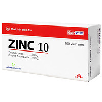 Zinc 10 Agimexpharm được sử dụng để ngăn ngừa và điều trị tình trạng thiếu hụt kẽm (10 vỉ x 10 viên)