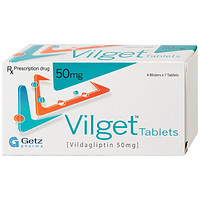 Vilget Tablets 50mg Getz là thuốc dùng để điều trị đái tháo đường típ 2 (4 vỉ x 7 viên)