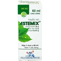 Sản phẩm Astemix An Thiên 60ml giúp hỗ trợ điều trị ho
