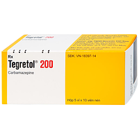 Thuốc Tegretol 200 Novartis dùng để điều trị bệnh động kinh (5 vỉ x 10 viên)