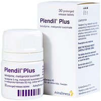 Plendil Plus AstraZeneca viên nén dùng để điều trị tăng huyết áp (30 viên)