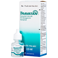 Thuốc nhỏ mắt Travatan Novartis (2,5ml) có tác dụng làm giãn nhãn áp.