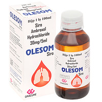 Siro Olesom Gracure dùng cho bệnh về đường hô hấp cấp tính và mãn tính, viêm phế quản (100ml)