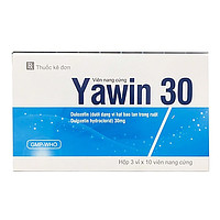 Thuốc Yawin 30 Gia Nguyễn dùng trong điều trị trầm cảm nặng và đau thần kinh ngoại vi do bệnh tiểu đường (3 vỉ x 10 viên)