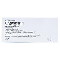 Viên nén Orgametril 5mg MSD dùng để điều trị tình trạng đa kinh, rong kinh, và rong huyết (1 vỉ x 30 viên)