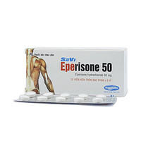 Thuốc Eperisone 50 giúp giảm các triệu chứng tăng trương lực cơ (5 vỉ x 10 viên)