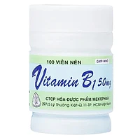 Thuốc Vitamin B1 50mg Mekophar dùng để điều trị tình trạng thiếu Vitamin B (100 viên)