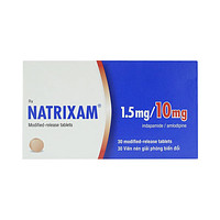 Viên nén Natrixam 1.5mg/10mg Servier dùng để điều trị tăng huyết áp (6 vỉ x 5 viên)