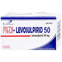 Viên nén Medi-Levosulpirid 50 Medisun dùng để điều trị tâm thần phân liệt và rối loạn tiêu hóa (3 vỉ x 10 viên)