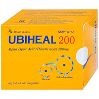 Ubiheal 200 Nam Hà được dùng để điều trị các rối loạn cảm giác do bệnh thần kinh đái tháo đường (5 vỉ x 6 viên)