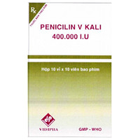 Penicilin V Kali 400.000 I.U Vidipha dạng viên (10 vỉ x 10 viên) được sử dụng để điều trị một số loại nhiễm khuẩn.