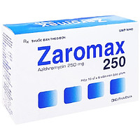 Zaromax 250mg DHG dùng cho điều trị nhiễm khuẩn (10 vỉ x 6 viên)