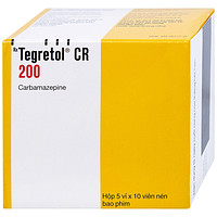 Sản phẩm Tegretol CR 200 dùng trong điều trị bệnh động kinh (5 vỉ x 10 viên)
