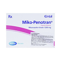 Viên đặt âm đạo Miko-Penotran MEGA We care dùng để điều trị nấm candida âm đạo (1 viên)