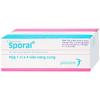 Sporal Janssen là thuốc dùng để điều trị các bệnh nấm phụ khoa, da và toàn thân (1 vỉ x 4 viên)