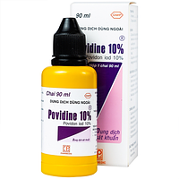 Povidine 10% Pharmedic dung dịch sát khuẩn (90ml) giúp ngăn ngừa nhiễm khuẩn cho vết cắt và vết trầy.