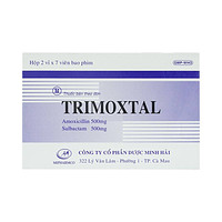 Trimoxtal Mipharmco thuốc dùng cho điều trị nhiễm trùng (2 vỉ x 7 viên)