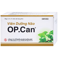 Viên dưỡng não O.P.CAN OPC hỗ trợ cải thiện trí nhớ, tăng cường sự tập trung và điều trị suy giảm tuần hoàn não (2 vỉ x 15 viên)