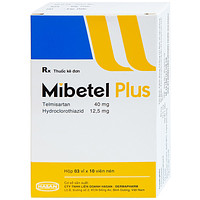 Viên nén Mibetel Plus Hasan dùng để điều trị tình trạng tăng huyết áp vô căn (3 vỉ x 10 viên)