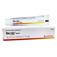 Tacroz Forte 0.1% Glenmark thuốc mỡ điều trị viêm da dị ứng (10g)