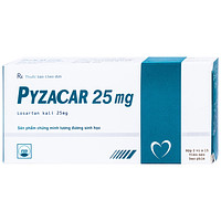 Viên nén Pyzacar 25mg Pymepharco dành cho người bị tăng huyết áp (hộp 2 vỉ x 15 viên)