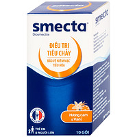 Smecta Beaufour Ipsen dạng bột hương cam & vani, dùng cho điều trị tiêu chảy và bảo vệ niêm mạc tiêu hoá (10 gói)