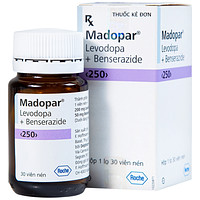 Viên nén Madopar Levodopa And Benserazide 250 Roche dùng để điều trị bệnh Parkinson vô căn (30 viên)