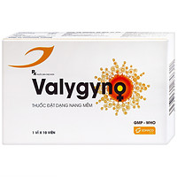 Valygyno Medisun viên đặt âm đạo giúp hỗ trợ điều trị các bệnh viêm nhiễm phụ khoa (1 vỉ x 10 viên)