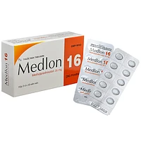 Medlon 16 DHG Pharma dạng viên nén (3 vỉ x 10 viên) được sử dụng để kháng viêm và ức chế miễn dịch trong trường hợp viêm khớp và lupus ban đỏ.